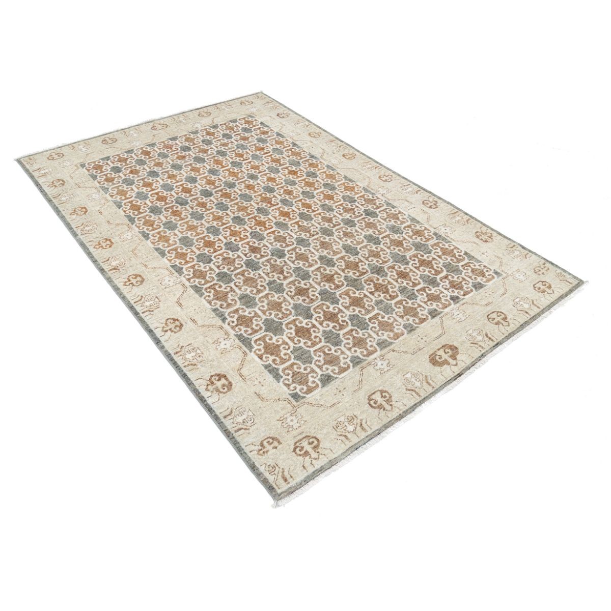 Ziegler 5x7 Handmade Double Knotted Washable Wool Rug - Colorful