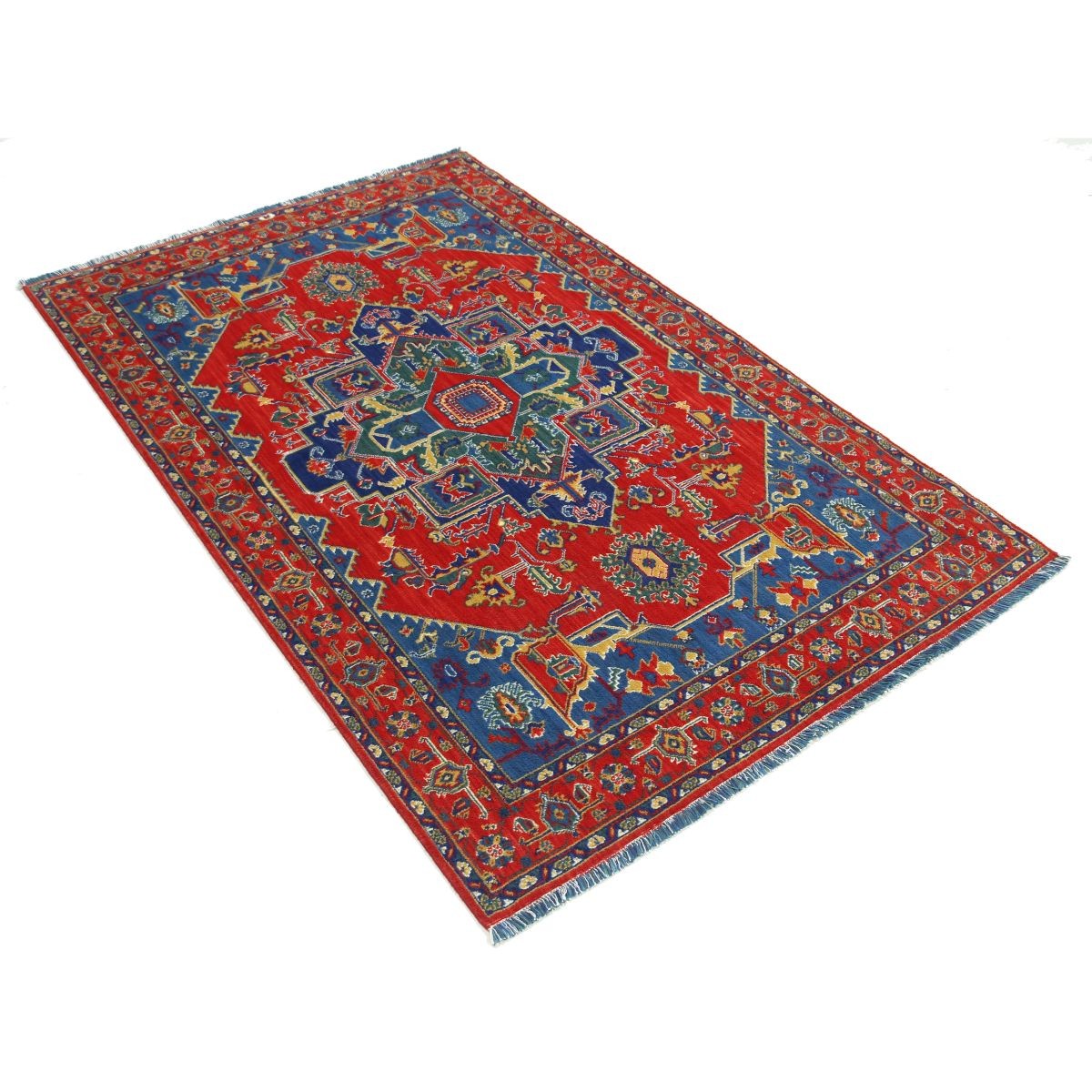 Gulshan 4x6 Powered-Loomed Washable Wool Rug - Colorful