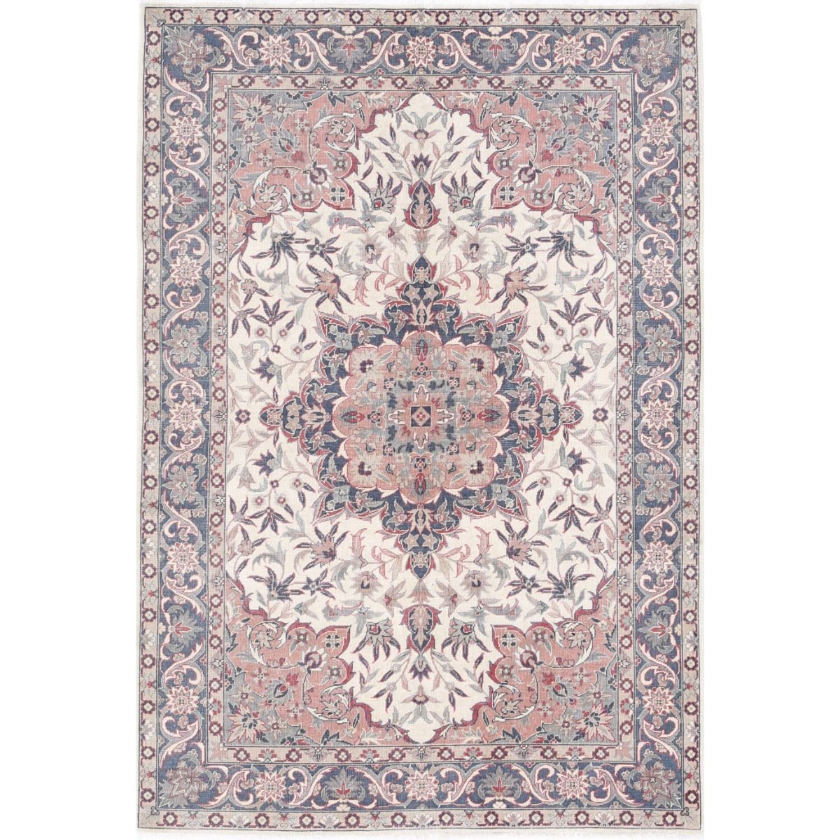 Heritage 4x6 Handmade Double Knotted Washable Wool Rug - Colorful