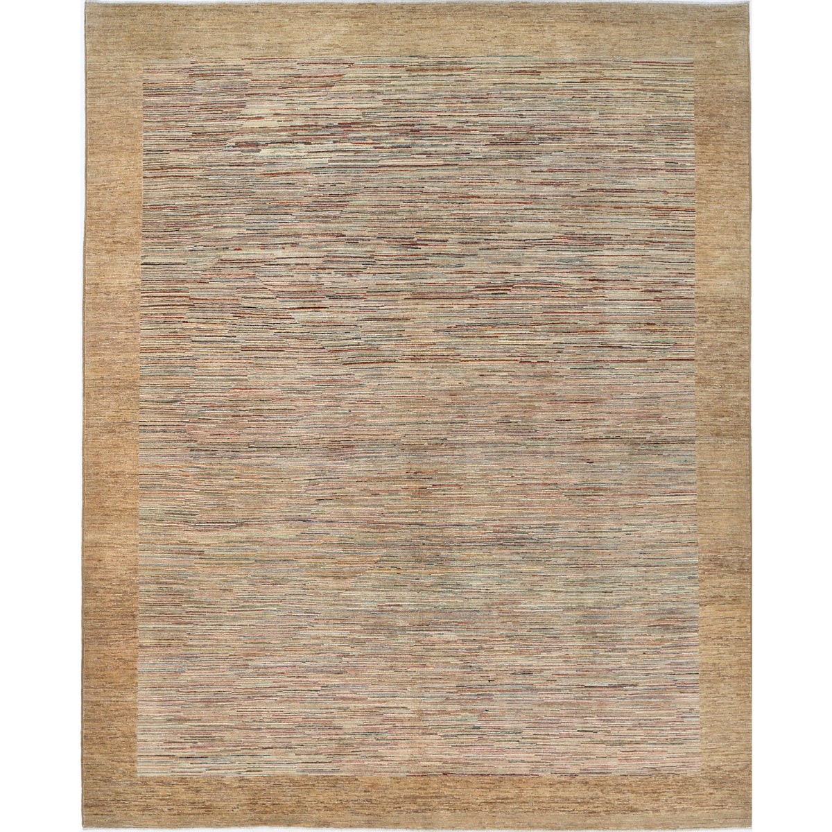 Modcar 8x10 Handmade Double Knotted Washable Wool Rug - Colorful