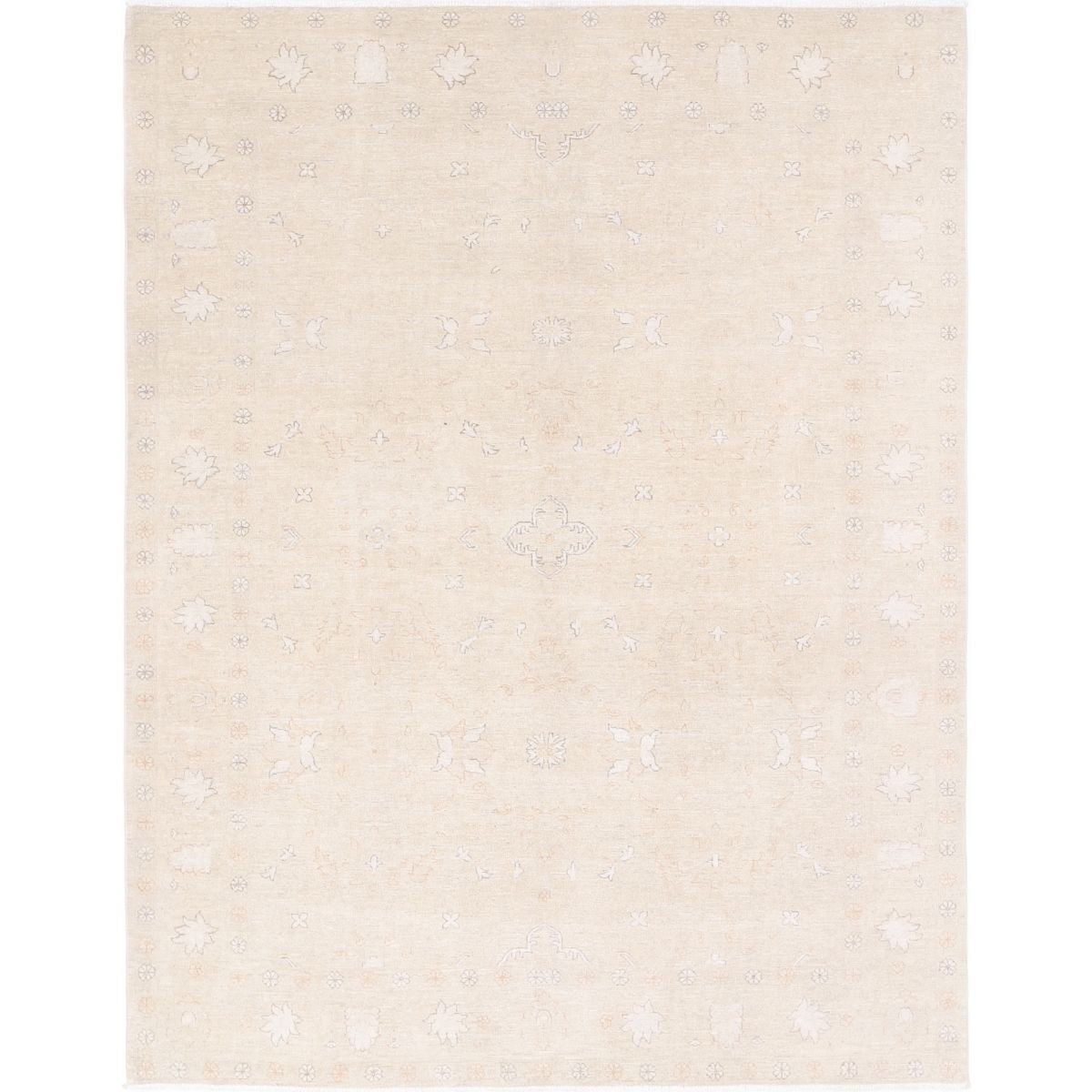 Serenity 7x9 Handmade Double Knotted Washable Wool Rug - Soft Hues
