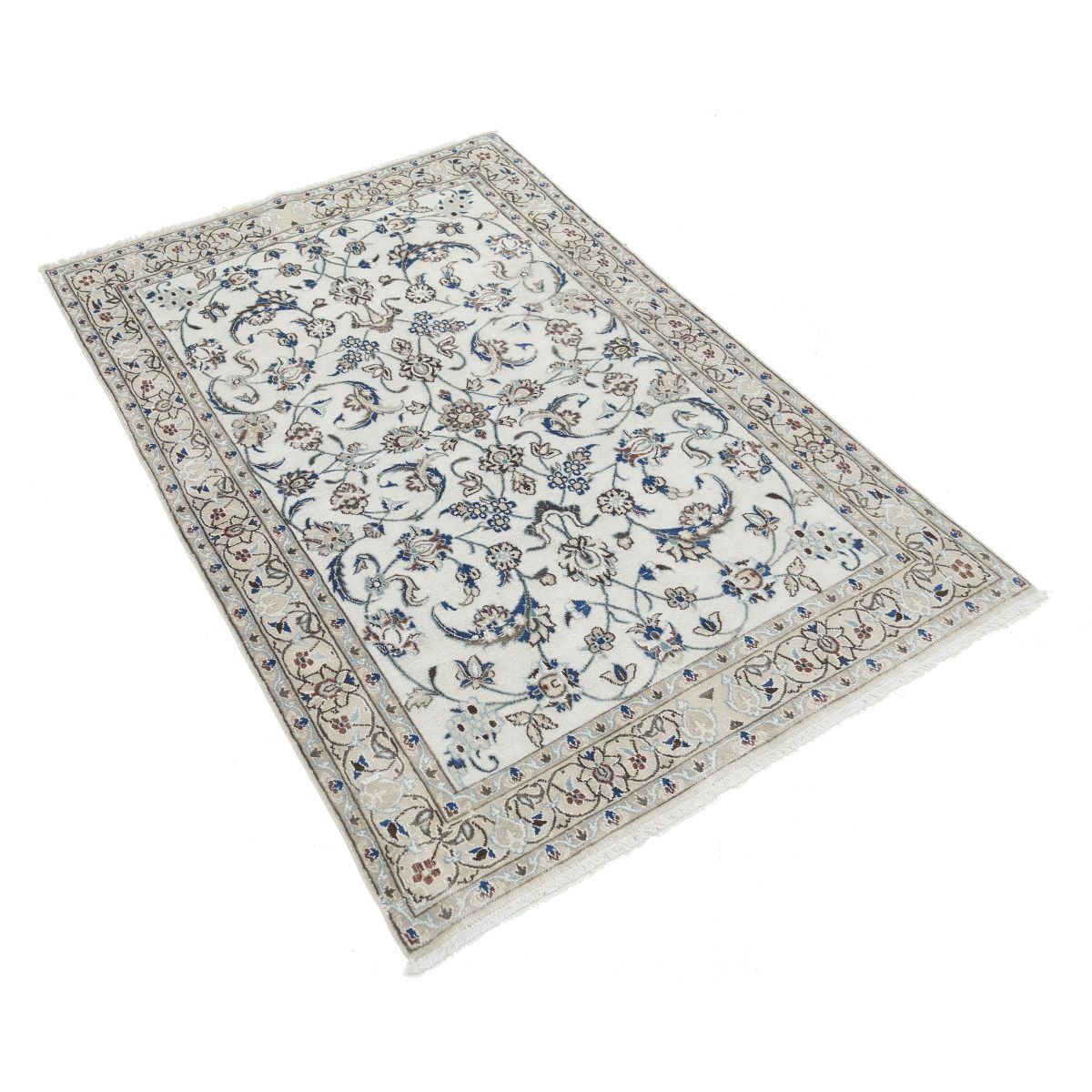 Nain 3x5 Handmade Double Knotted Washable Wool Rug - Colorful