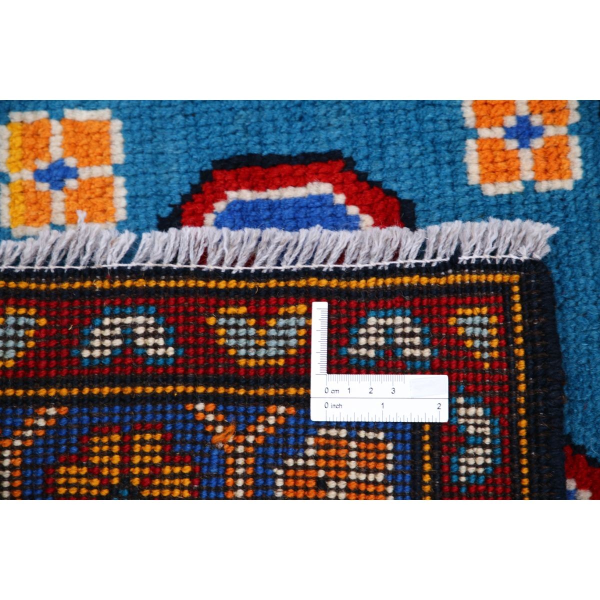 Revival 6x7 Handmade Double Knotted Washable Wool Rug - Colorful