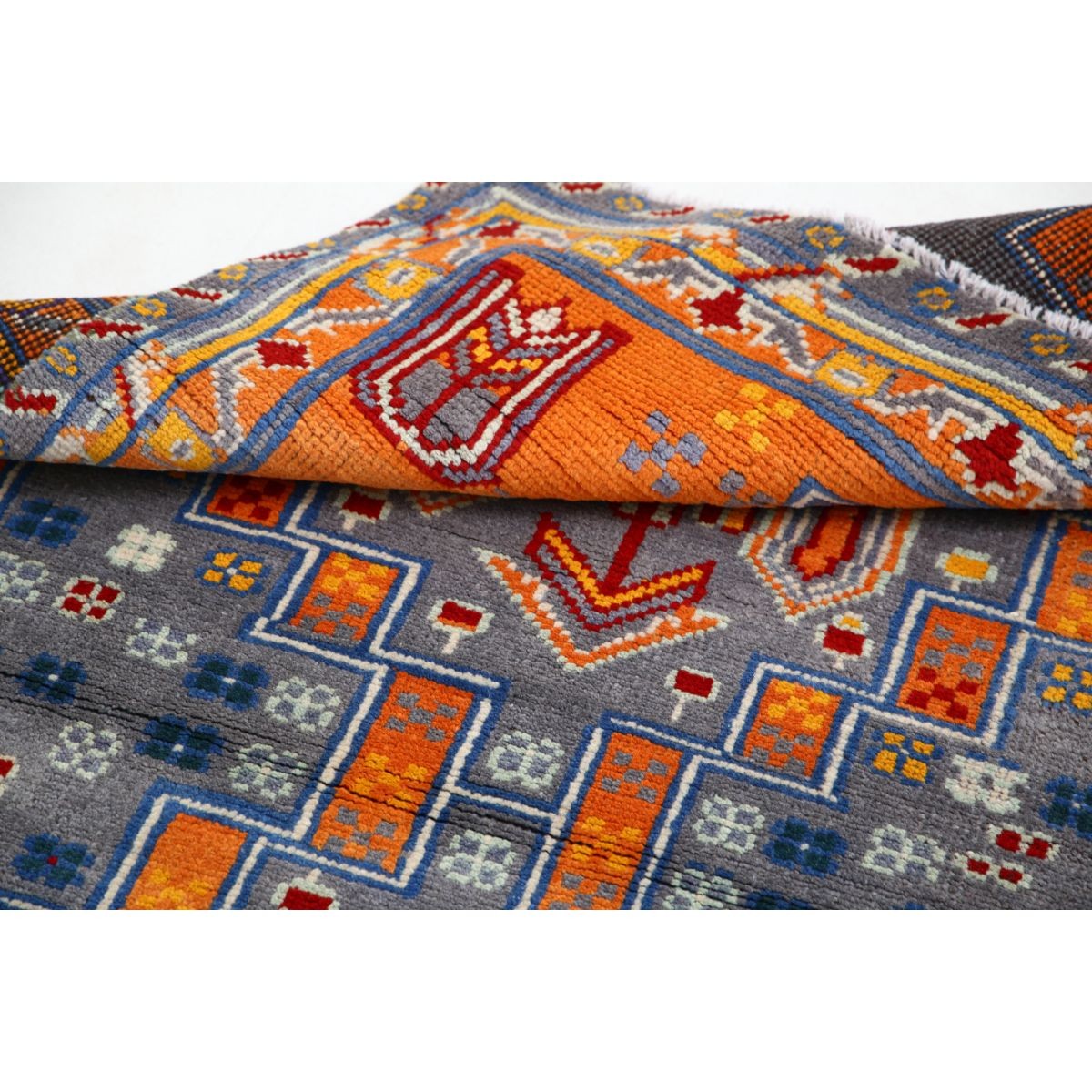 Revival 3x5 Handmade Double Knotted Washable Wool Rug - Colorful