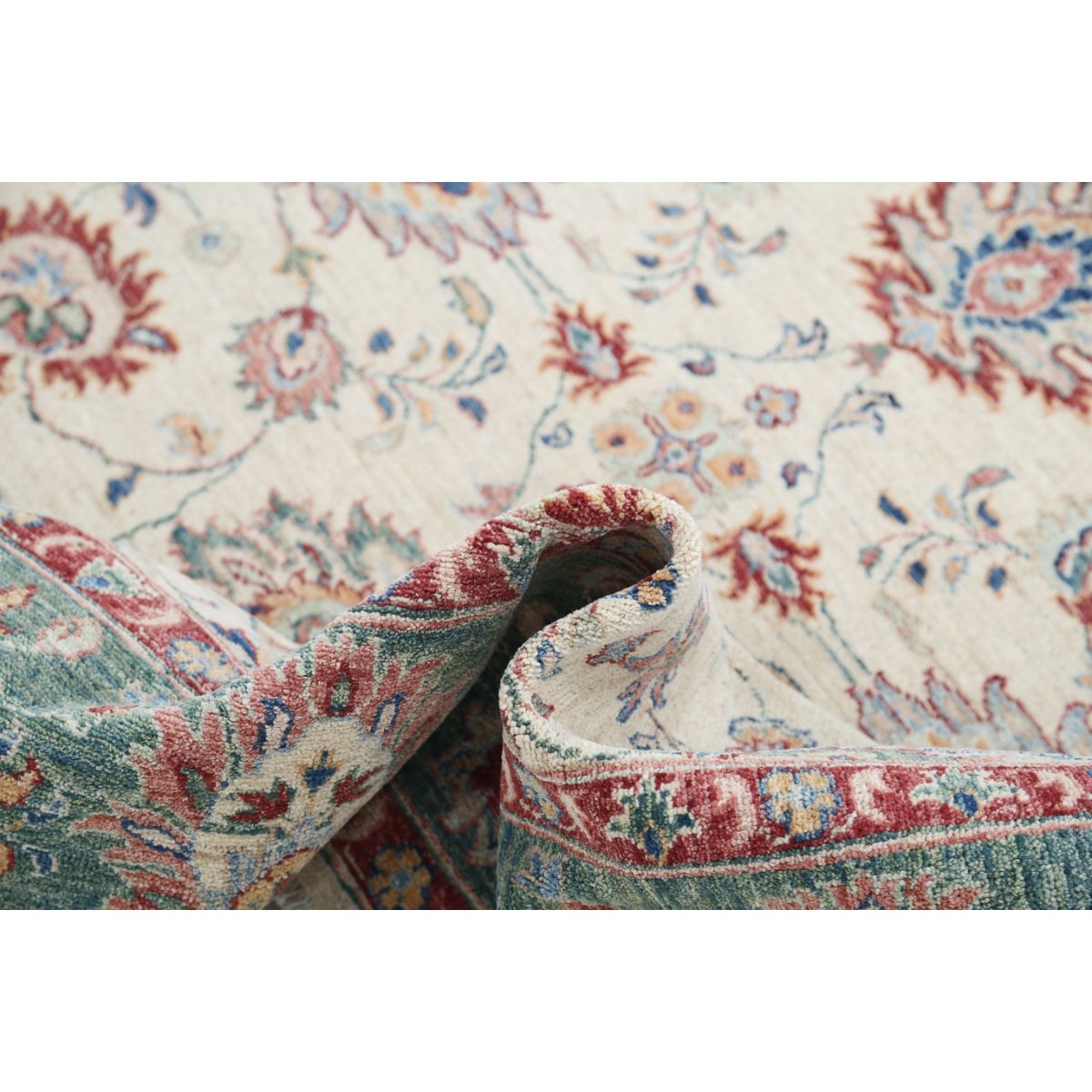 Ziegler 7x9 Handmade Double Knotted Washable Wool Rug - Colorful