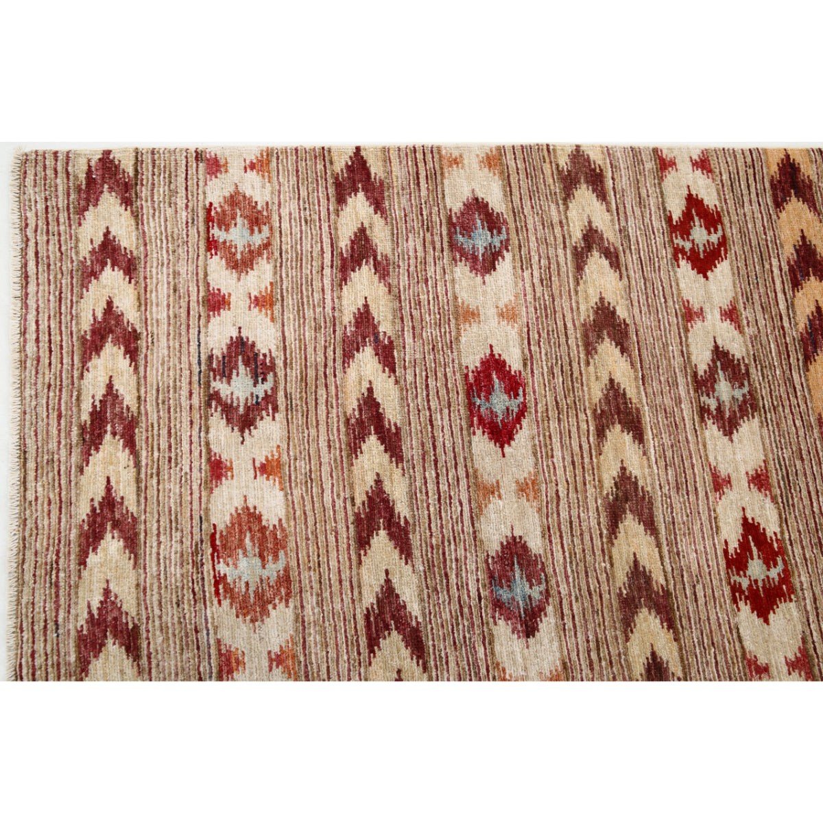 Modcar 6x9 Handmade Double Knotted Washable Wool Rug - Colorful