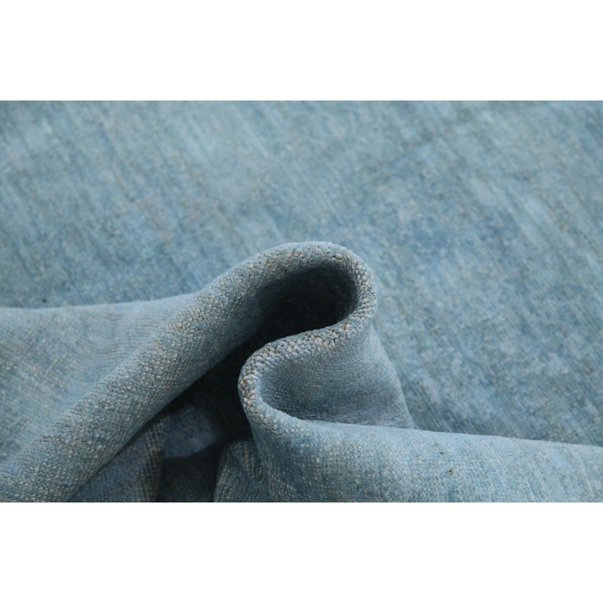 Overdye 10x13 Handmade Double Knotted Washable Wool Rug - Monochormatic