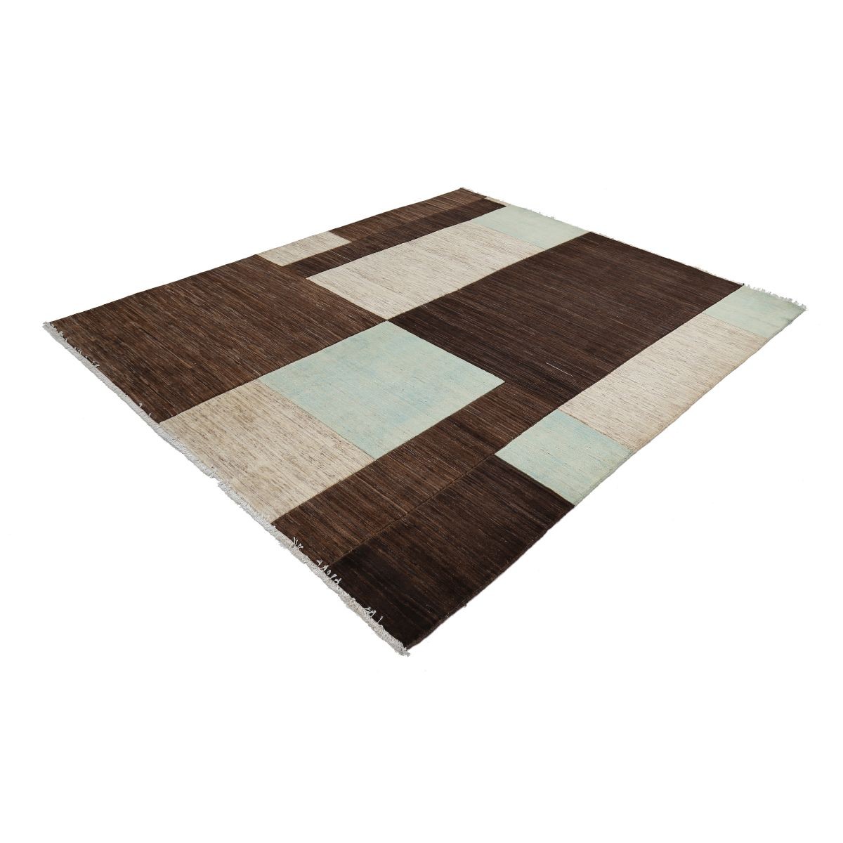 Modcar 7x8 Handmade Double Knotted Washable Wool Rug - Colorful