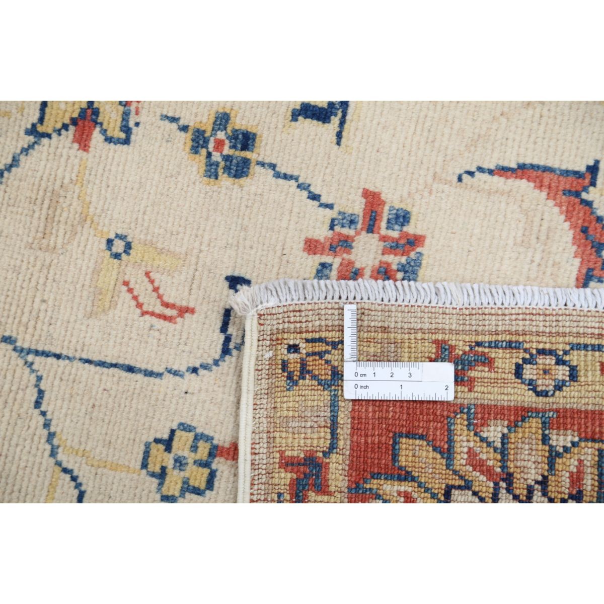 Kazak 5x6 Handmade Double Knotted Washable Wool Rug - Colorful