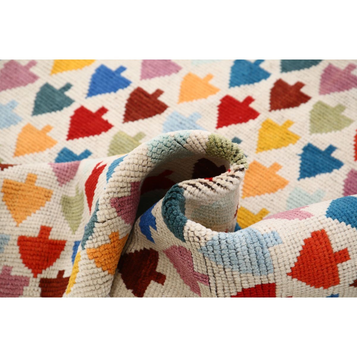 Revival 5x6 Handmade Double Knotted Washable Wool Rug - Colorful