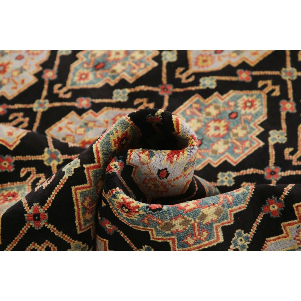 Revival 7x10 Handmade Double Knotted Washable Wool Rug - Colorful