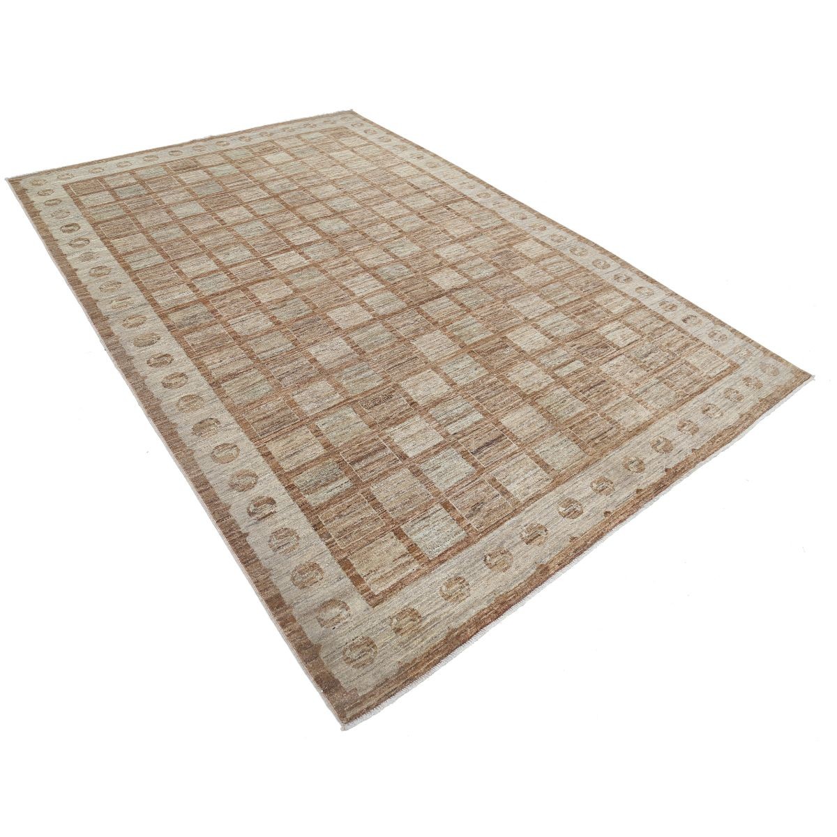 Modcar 7x10 Handmade Double Knotted Washable Wool Rug - Colorful