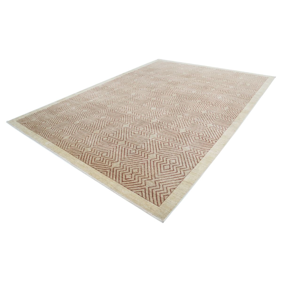 Modcar 9x12 Handmade Double Knotted Washable Wool Rug - Colorful