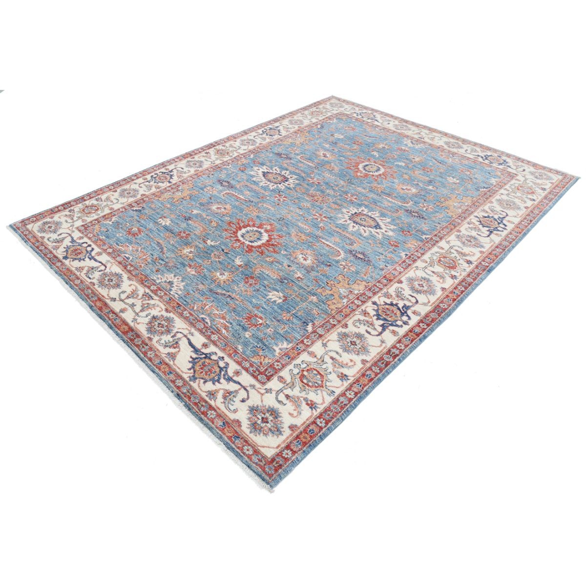 Ziegler 7x9 Handmade Double Knotted Washable Wool Rug - Colorful