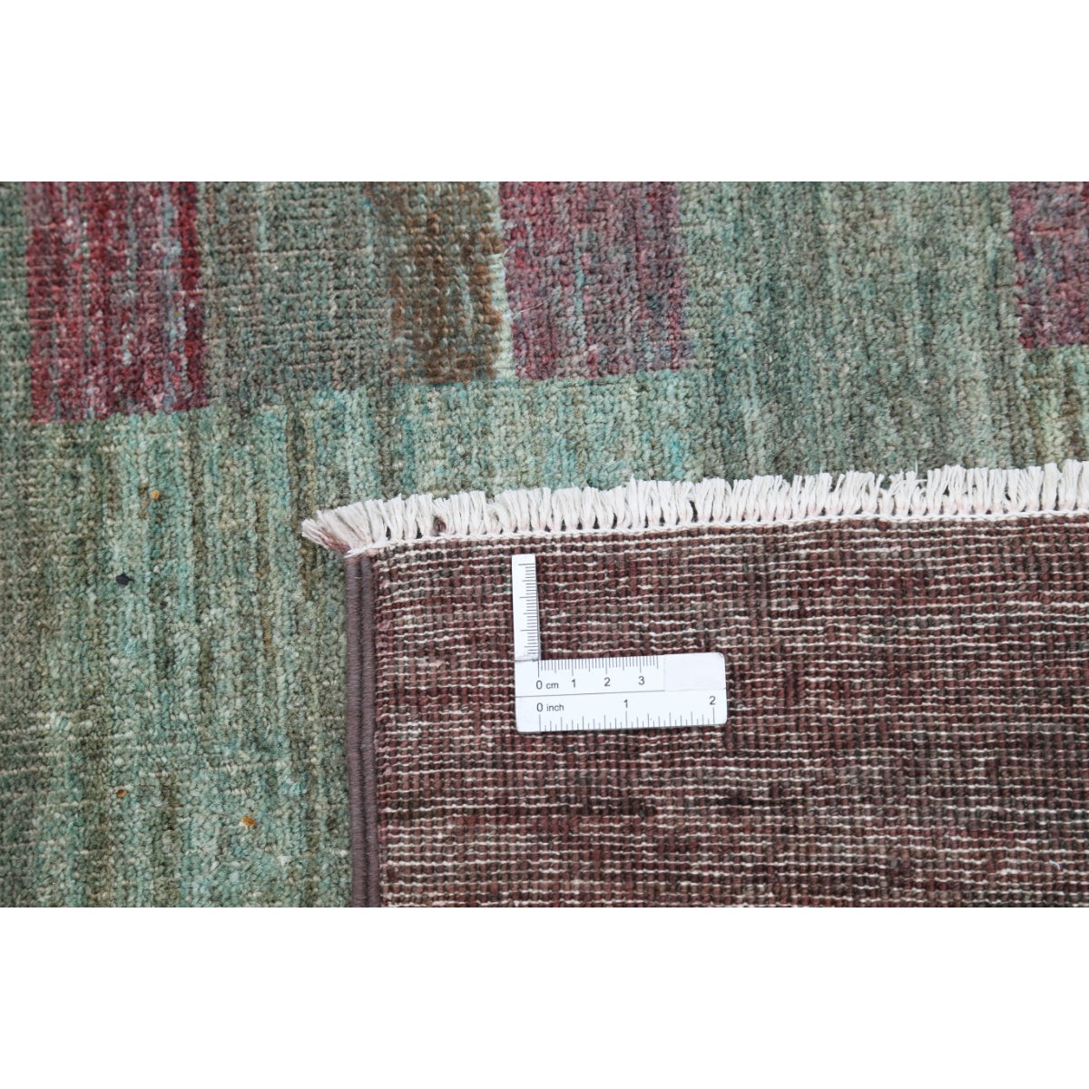 Modcar 9x12 Handmade Double Knotted Washable Wool Rug - Colorful