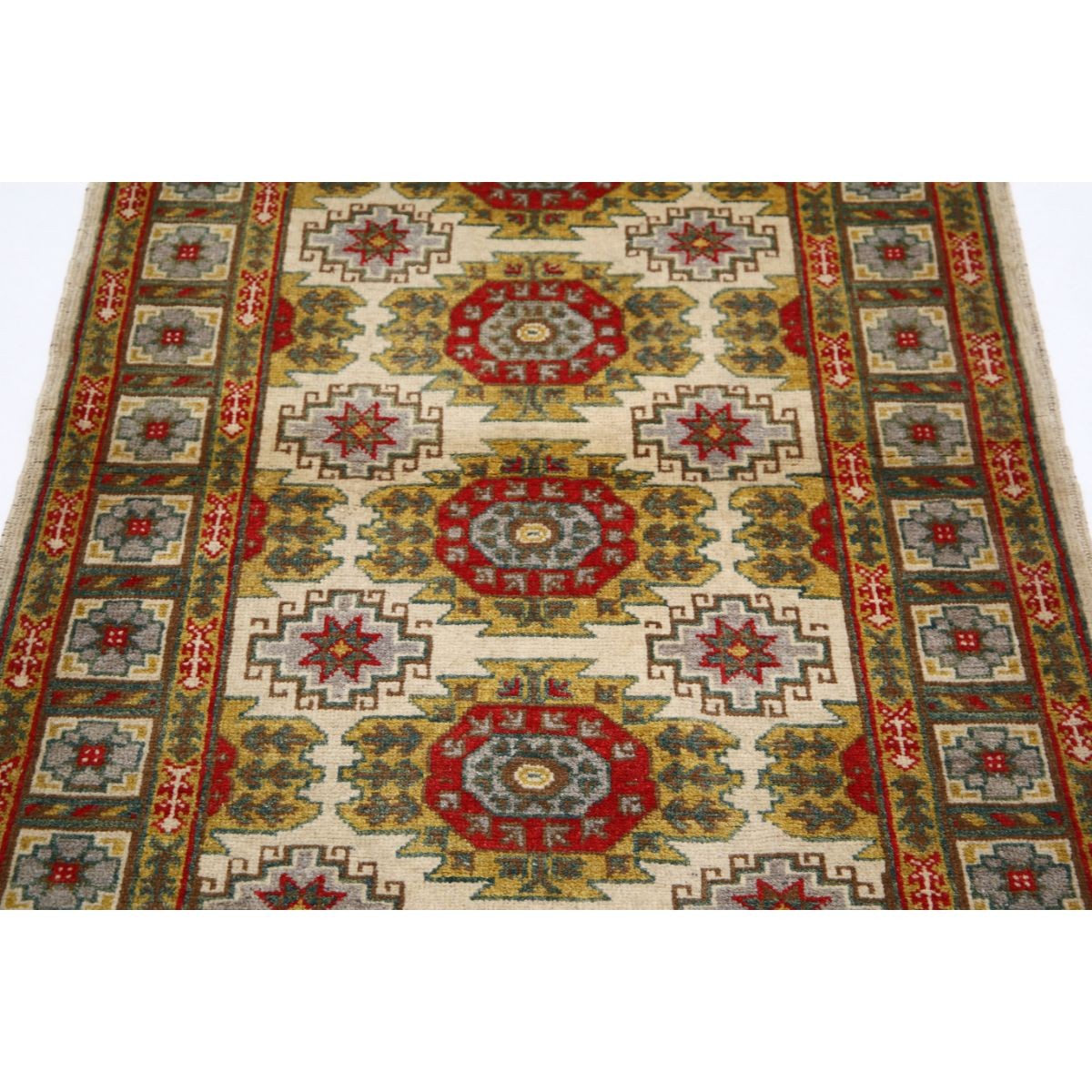 Revival 3x5 Handmade Double Knotted Washable Wool Rug - Colorful