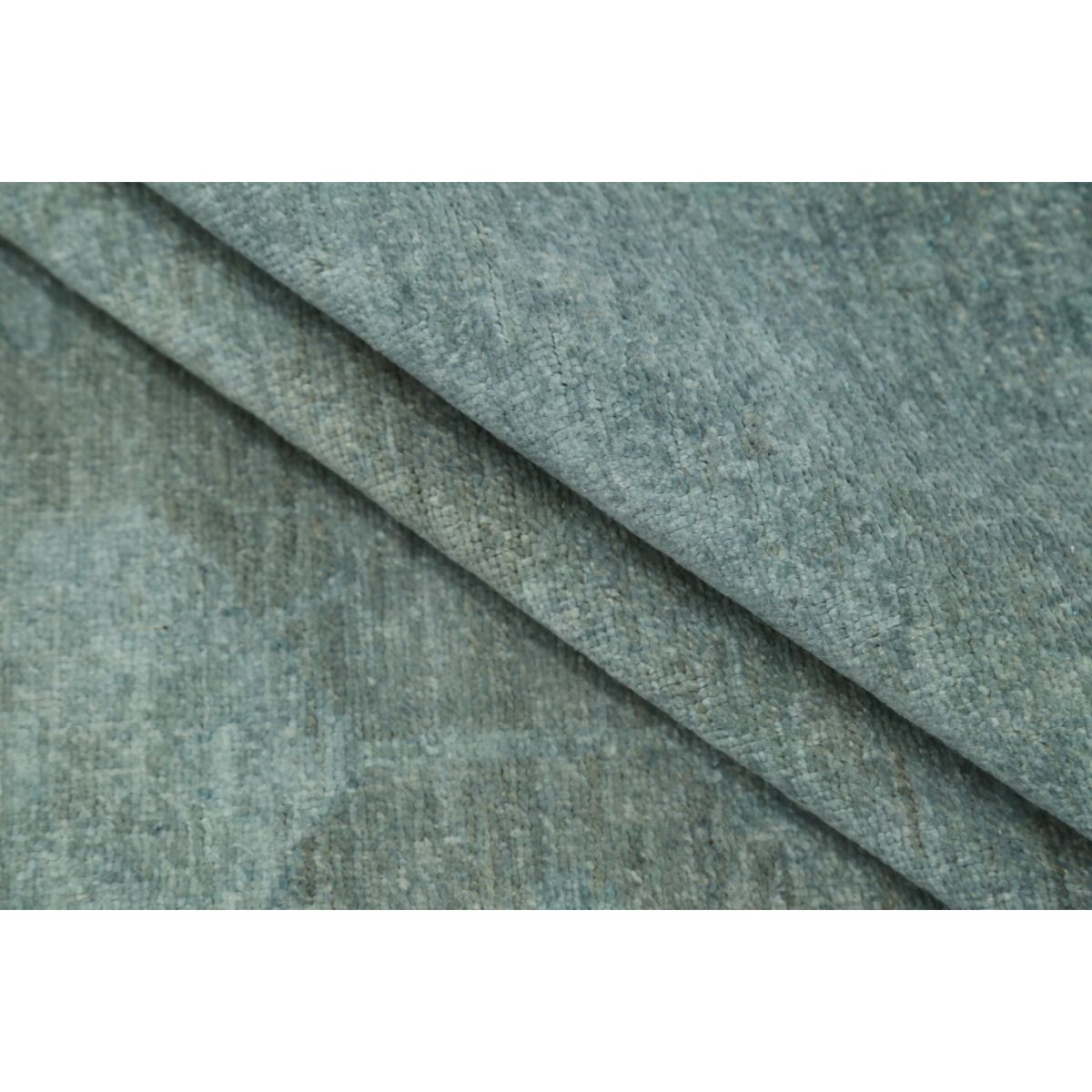 Overdye 9x12 Handmade Double Knotted Washable Wool Rug - Monochormatic