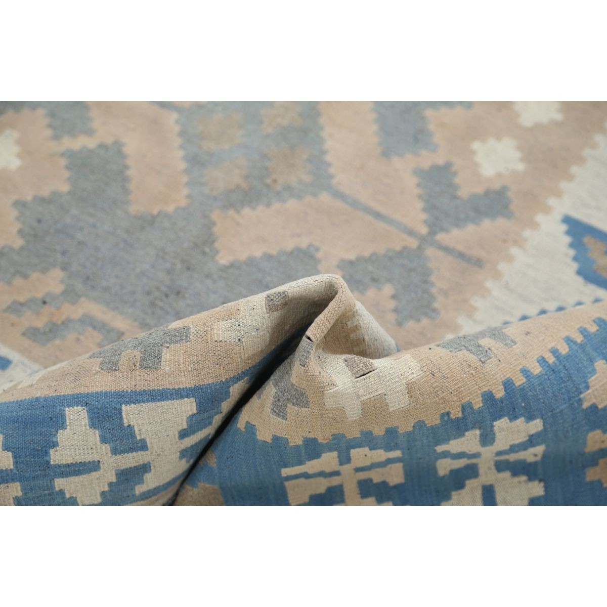 Kafkaas 5x7 Hand Woven Washable Wool Rug - Soft Hues