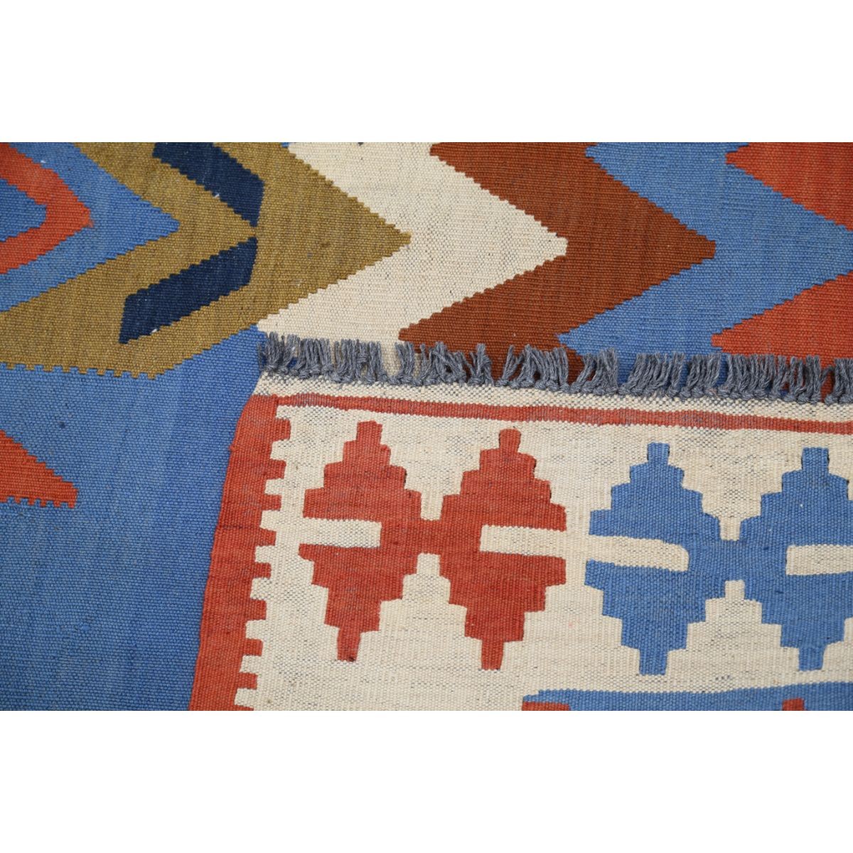 Kafkaas 5x7 Hand Woven Washable Wool Rug - Colorful