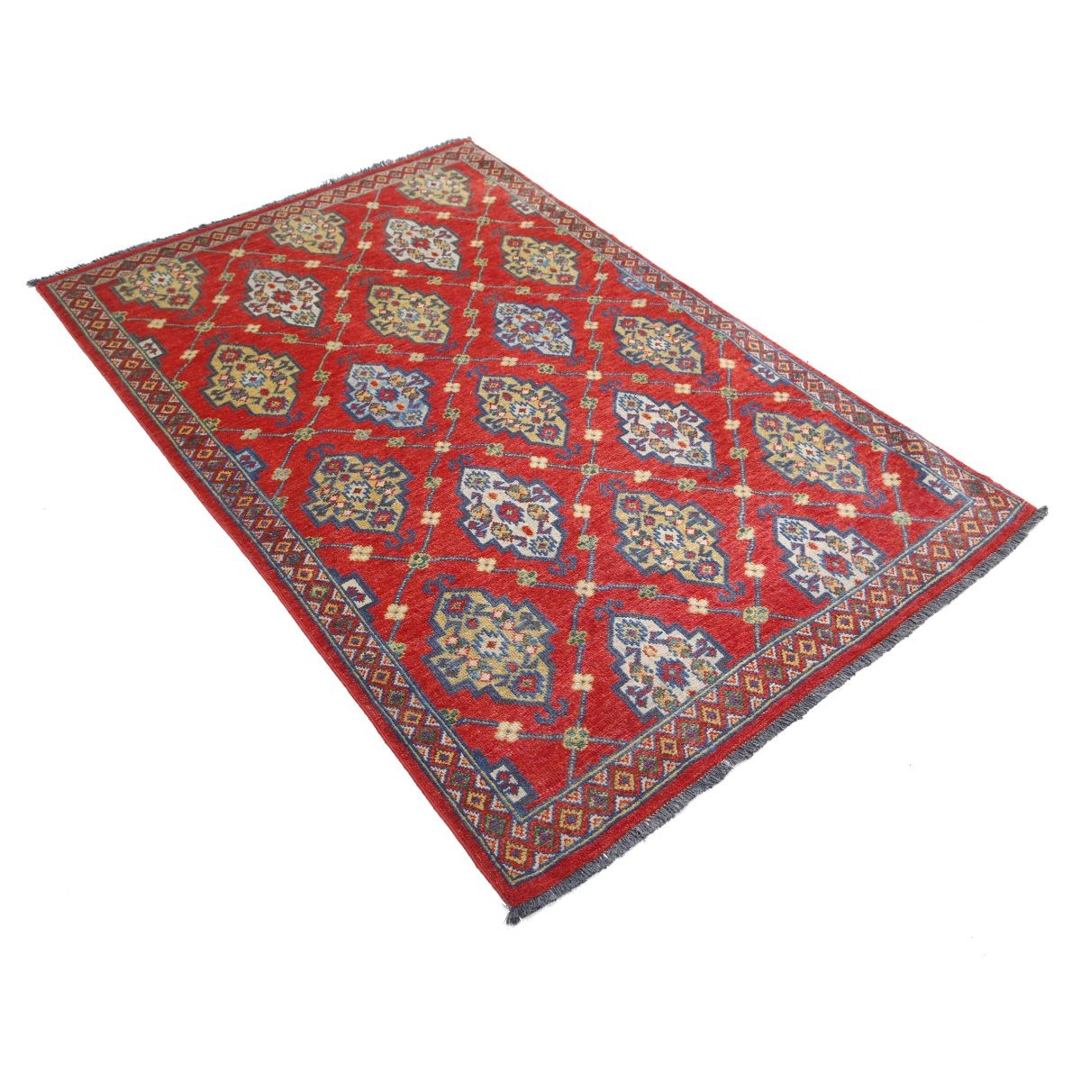 Revival 4x6 Handmade Double Knotted Washable Wool Rug - Colorful