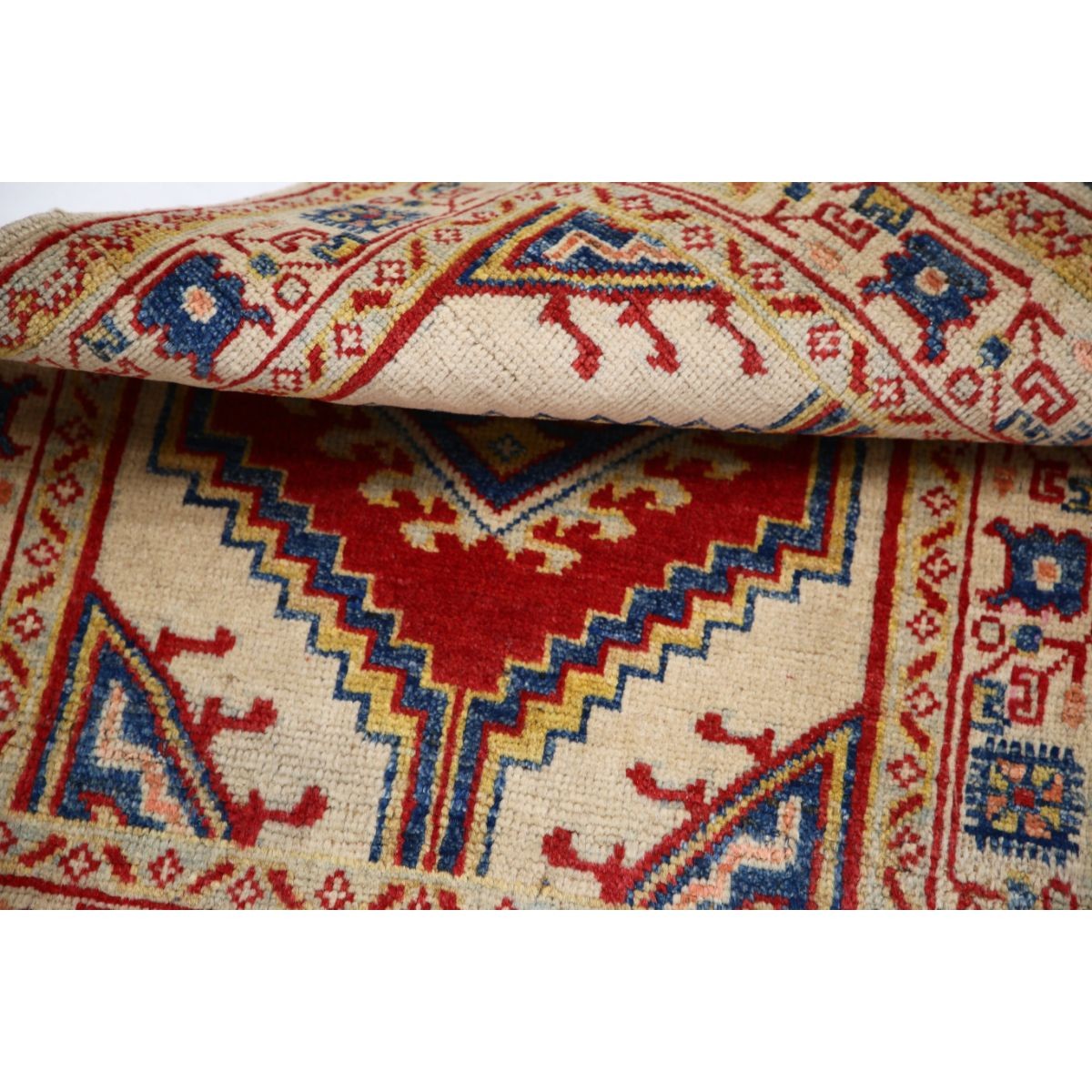 Revival 2x3 Handmade Double Knotted Washable Wool Rug - Colorful