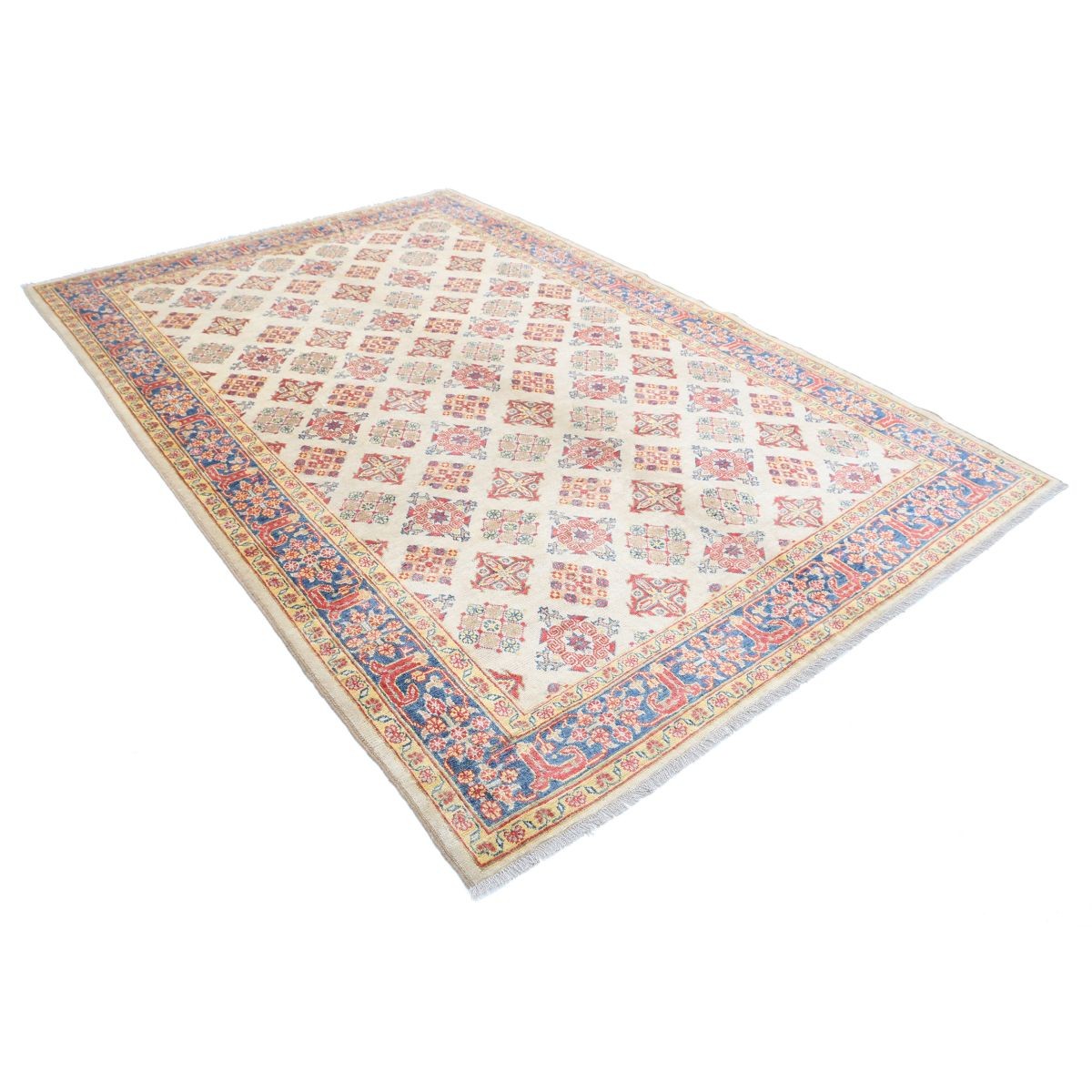 Revival 7x10 Handmade Double Knotted Washable Wool Rug - Colorful
