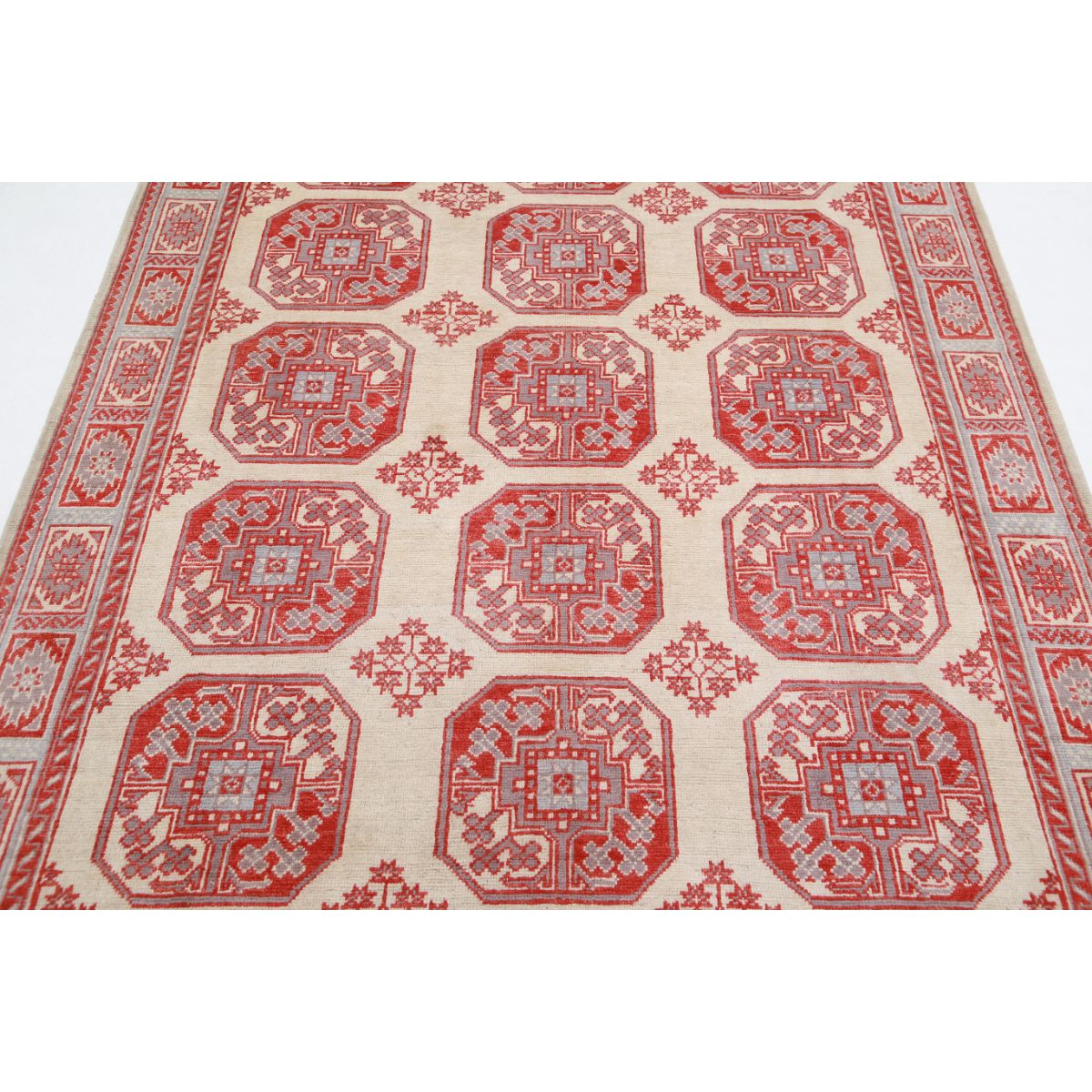 Revival 6x8 Handmade Double Knotted Washable Wool Rug - Colorful
