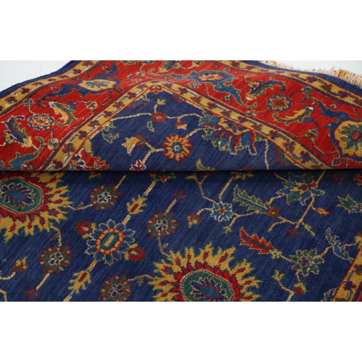 Gulshan-3'10" 4x6 Machine-Made Washable Wool Rug - Colorful