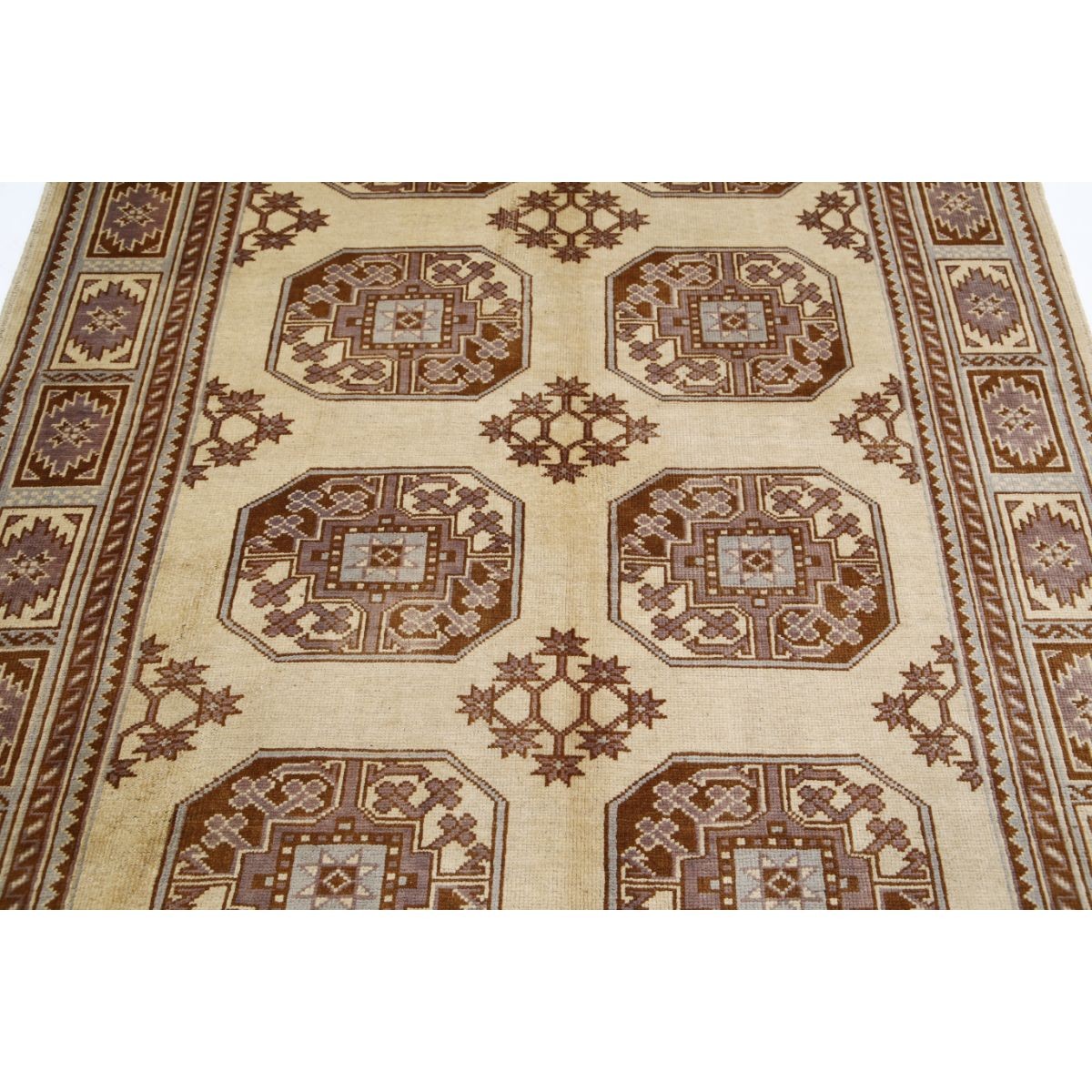 Revival 5x7 Handmade Double Knotted Washable Wool Rug - Colorful