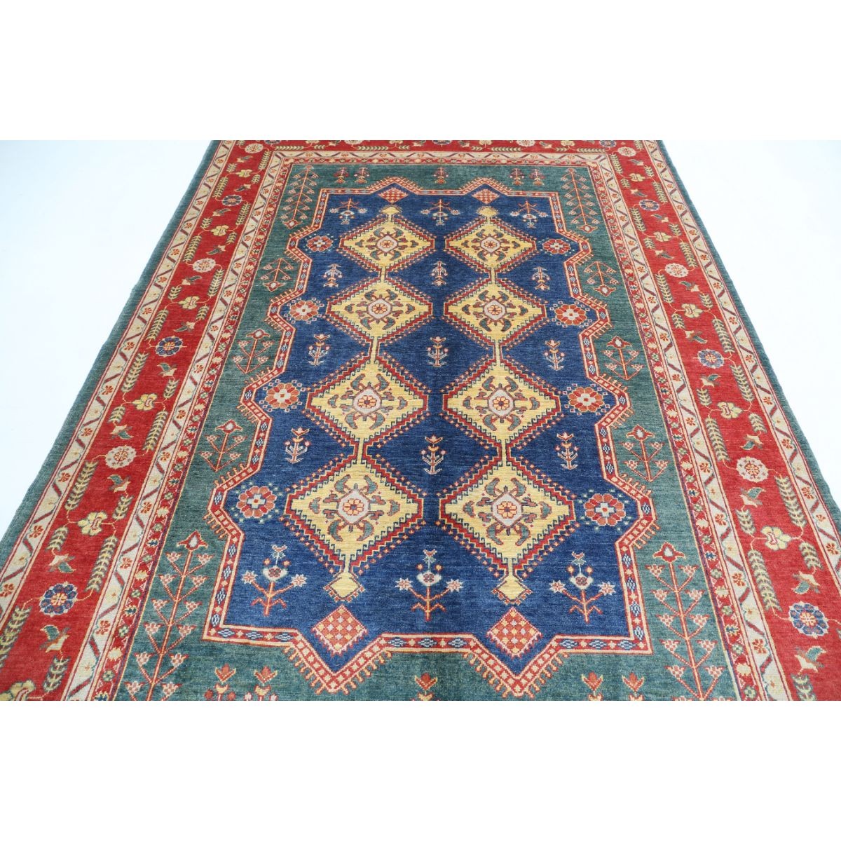 Revival 7x9 Handmade Double Knotted Washable Wool Rug - Colorful