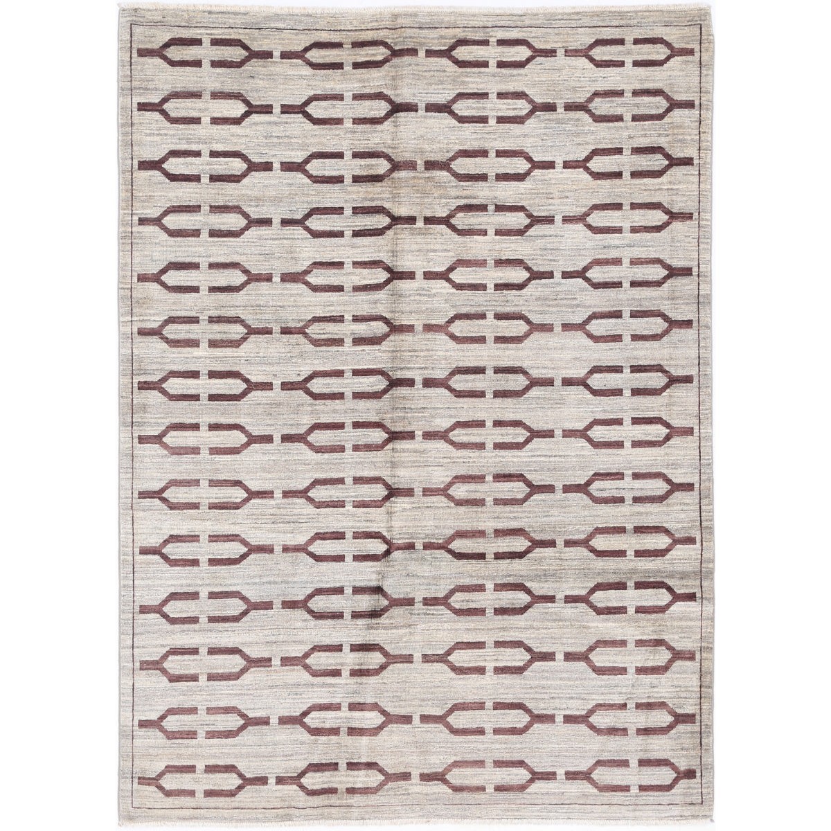 Modcar 5x7 Handmade Double Knotted Washable Wool Rug - Colorful
