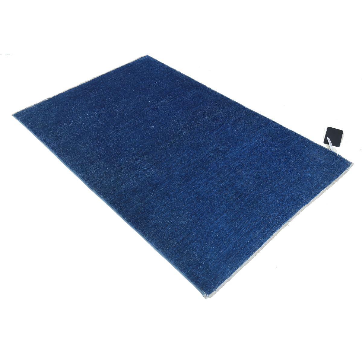 Overdye 3x5 Handmade Double Knotted Washable Wool Rug - Monochormatic
