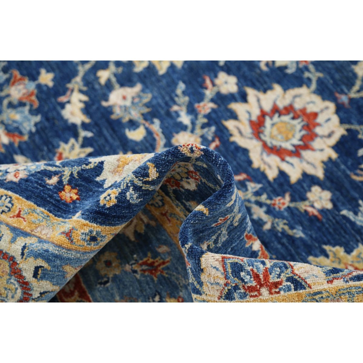 Ziegler 7x9 Handmade Double Knotted Washable Wool Rug - Colorful