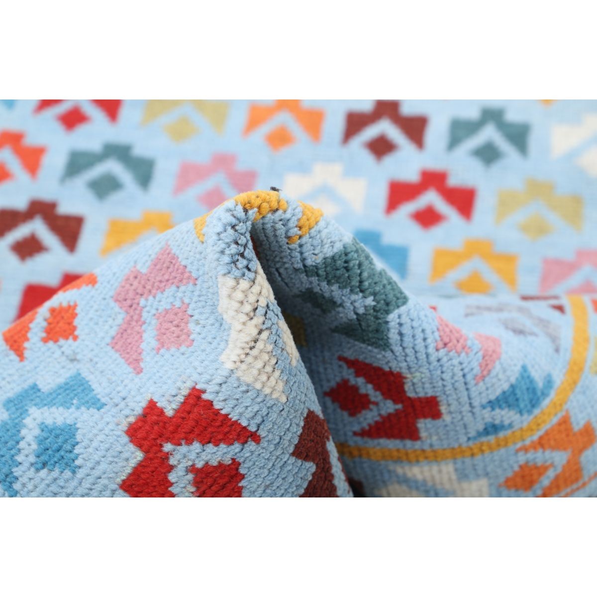 Revival 3x5 Handmade Double Knotted Washable Wool Rug - Colorful