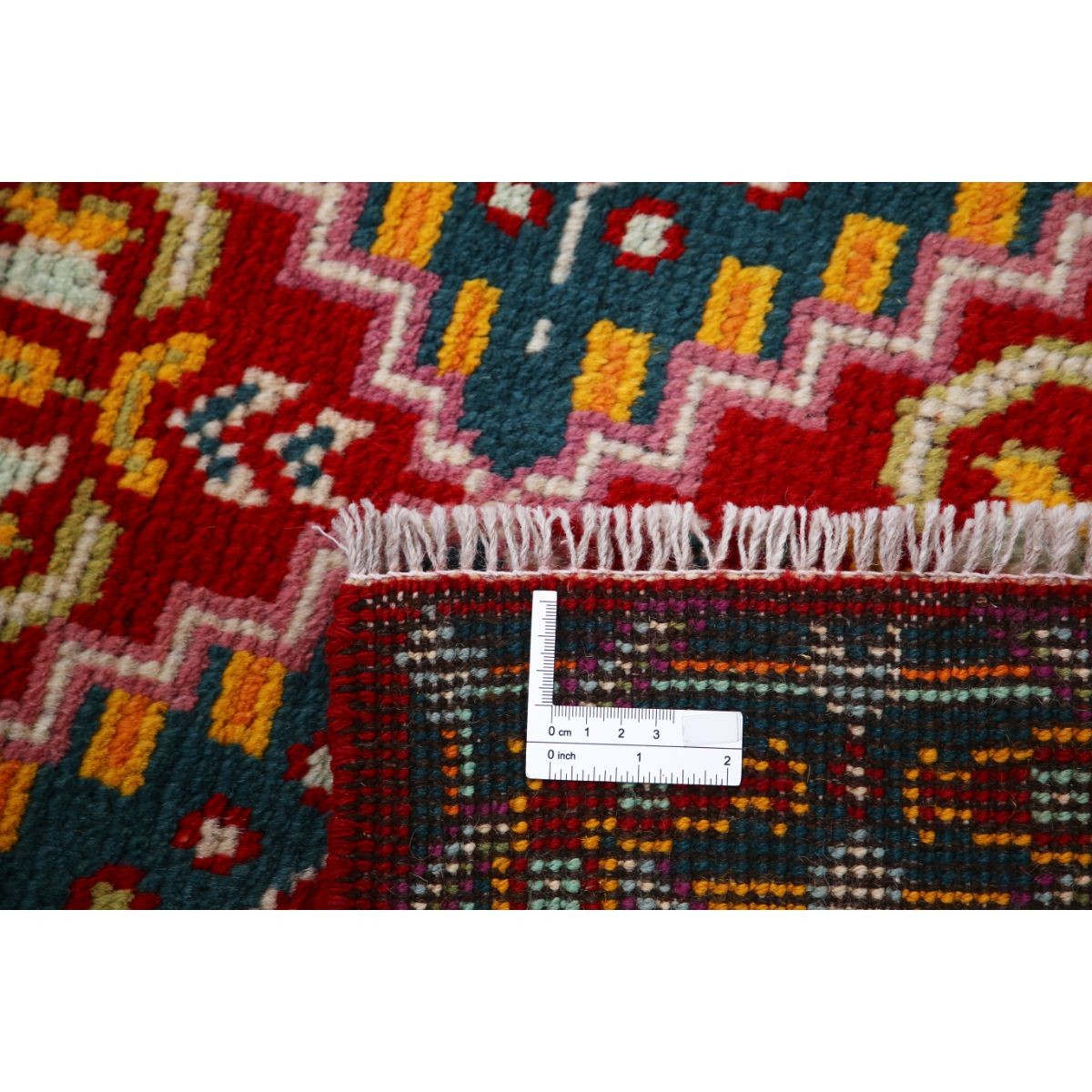 Revival 3x4 Handmade Double Knotted Washable Wool Rug - Colorful