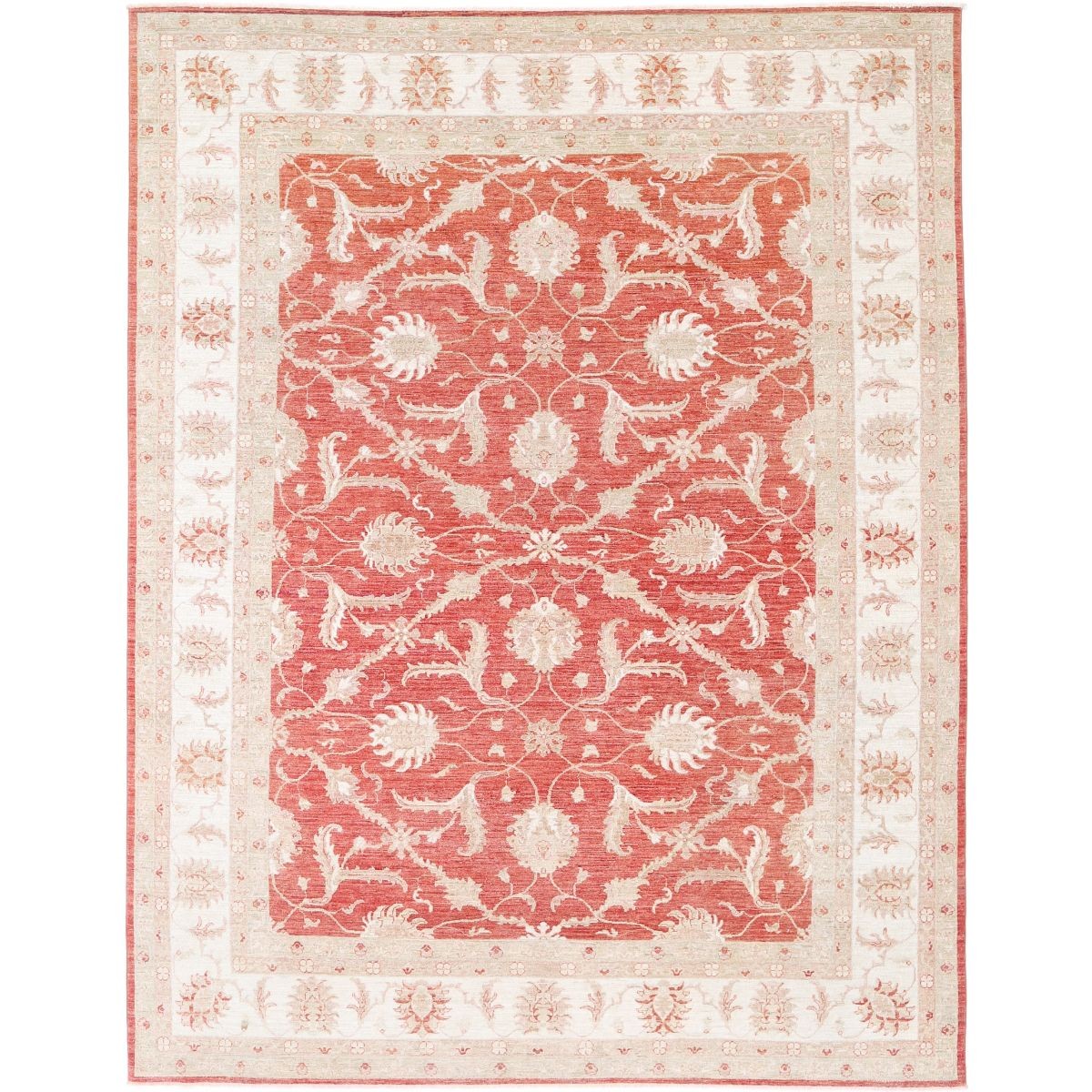 Ziegler 9x12 Hand-Knotted Washable Wool Rug - Colorful