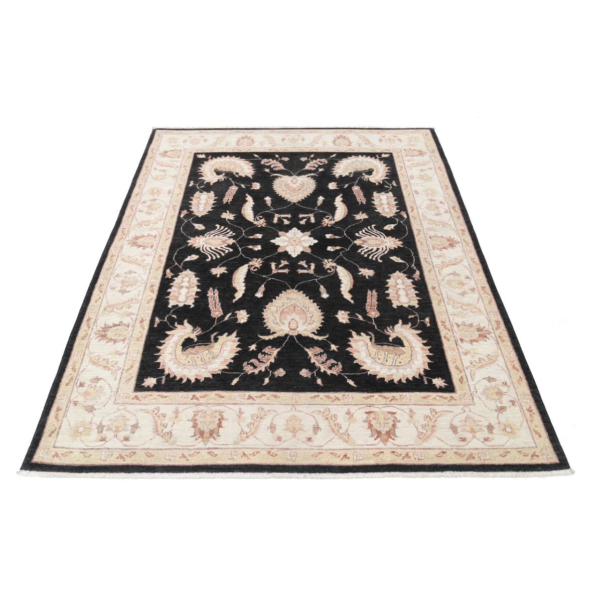 Ziegler 5x6 Handmade Double Knotted Washable Wool Rug - Colorful