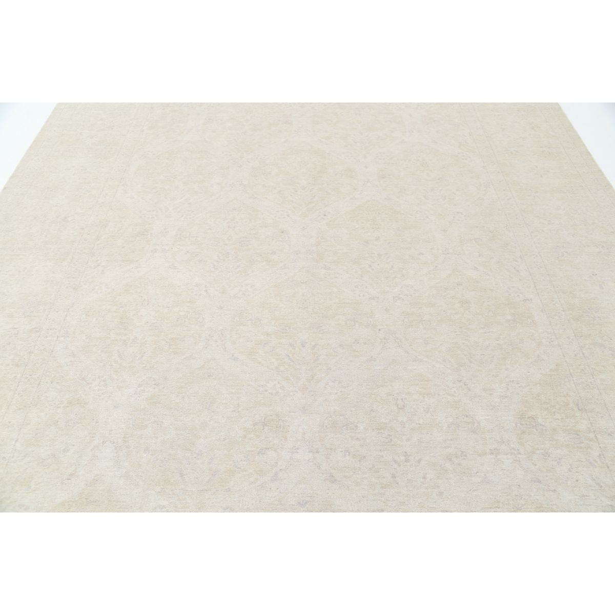 Serenity 9x11 Handmade Double Knotted Washable Wool Rug - Soft Hues