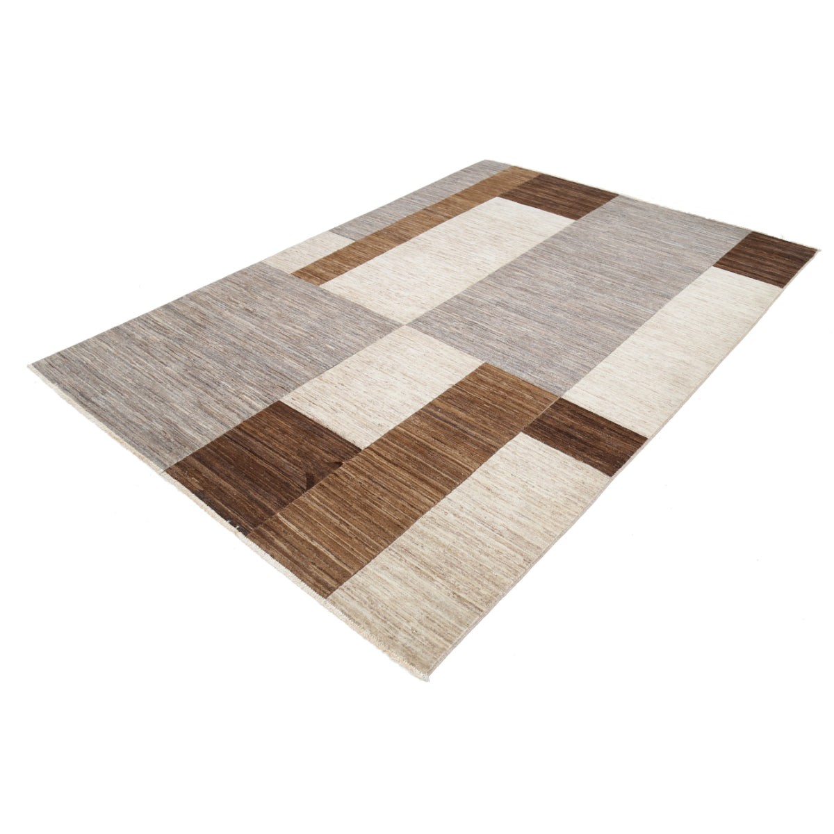 Modcar 7x10 Handmade Double Knotted Washable Wool Rug - Colorful