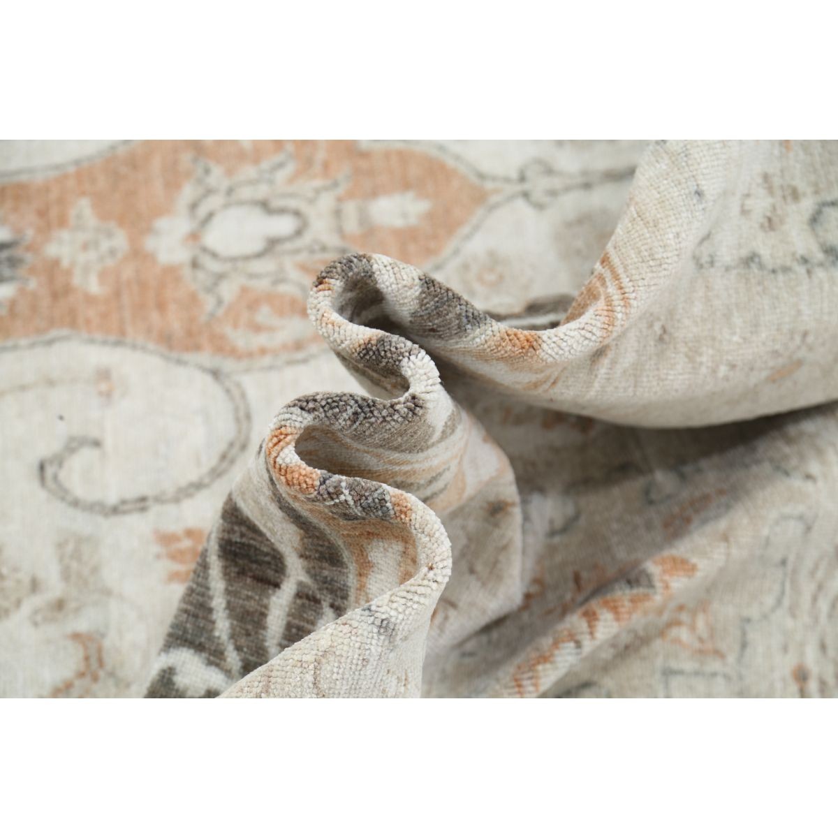Serenity 10x14 Handmade Double Knotted Washable Wool Rug - Soft Hues