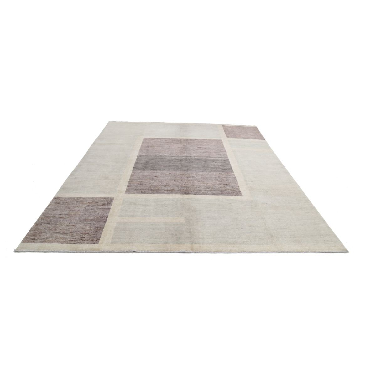 Modcar 8x10 Handmade Double Knotted Washable Wool Rug - Colorful