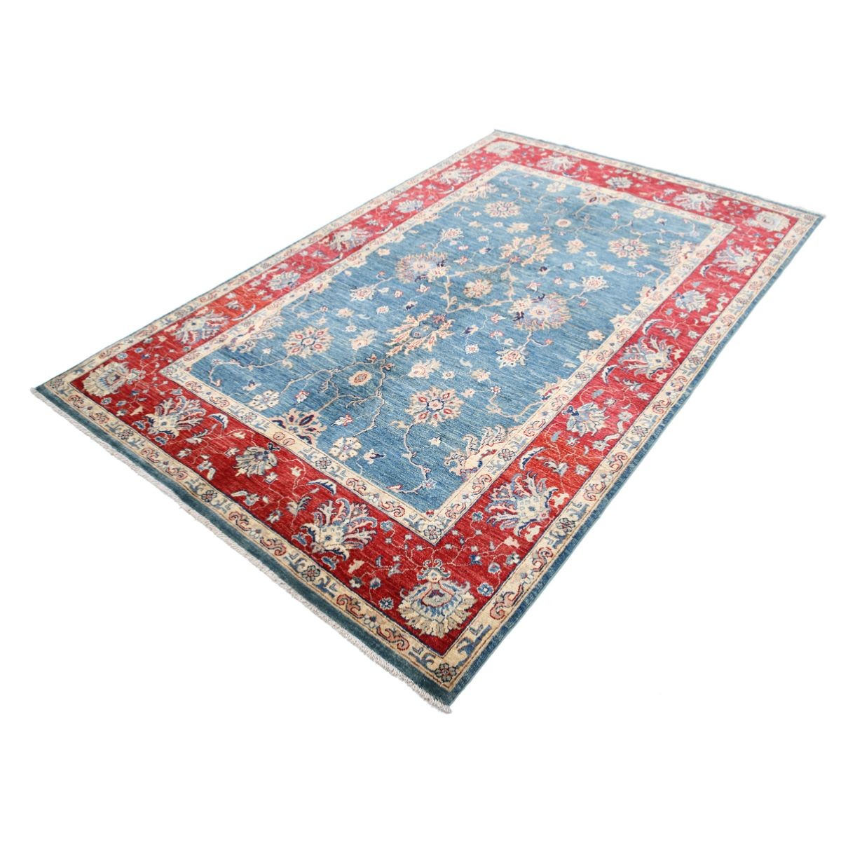 Ziegler 5x9 Handmade Double Knotted Washable Wool Rug - Colorful