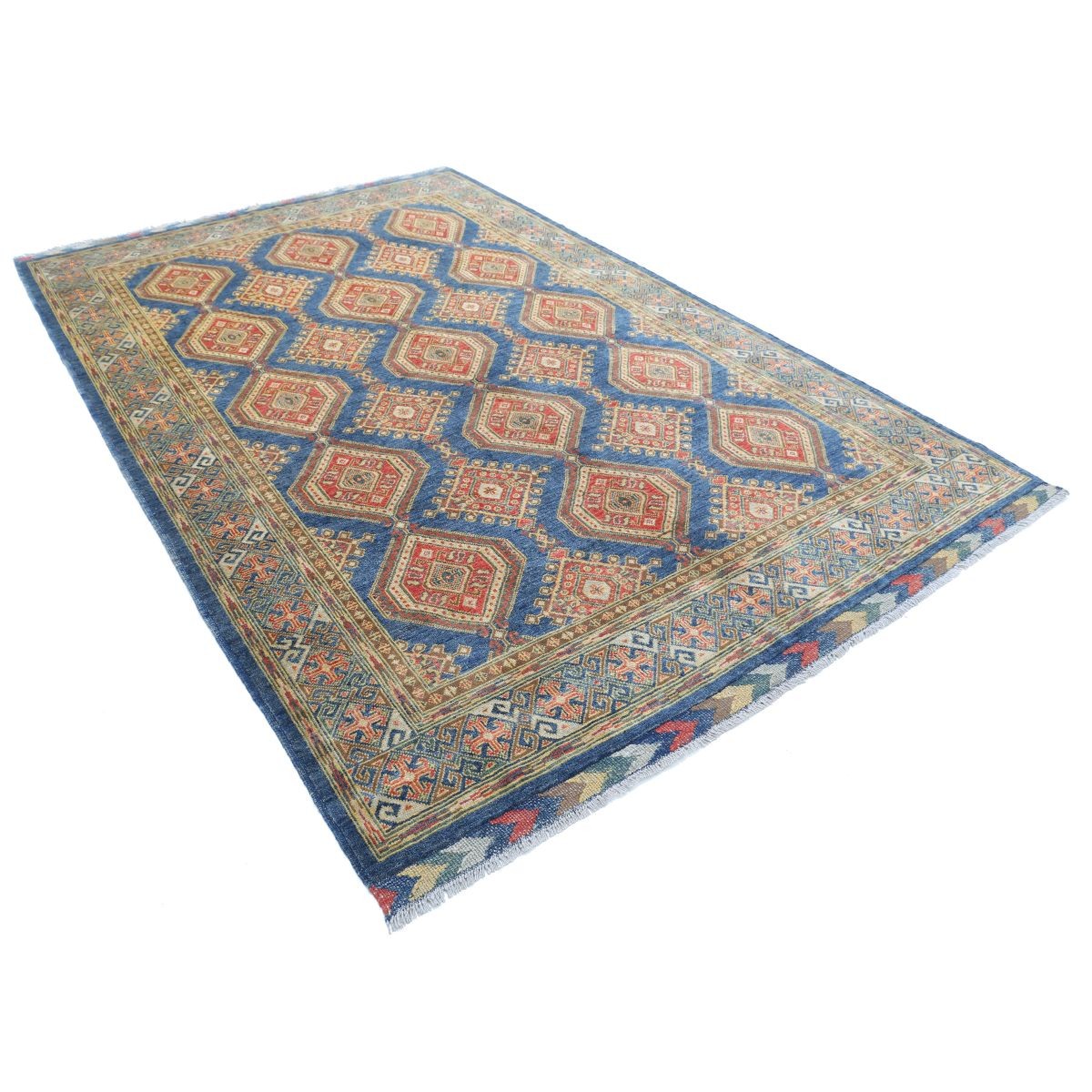 Revival 7x10 Handmade Double Knotted Washable Wool Rug - Colorful