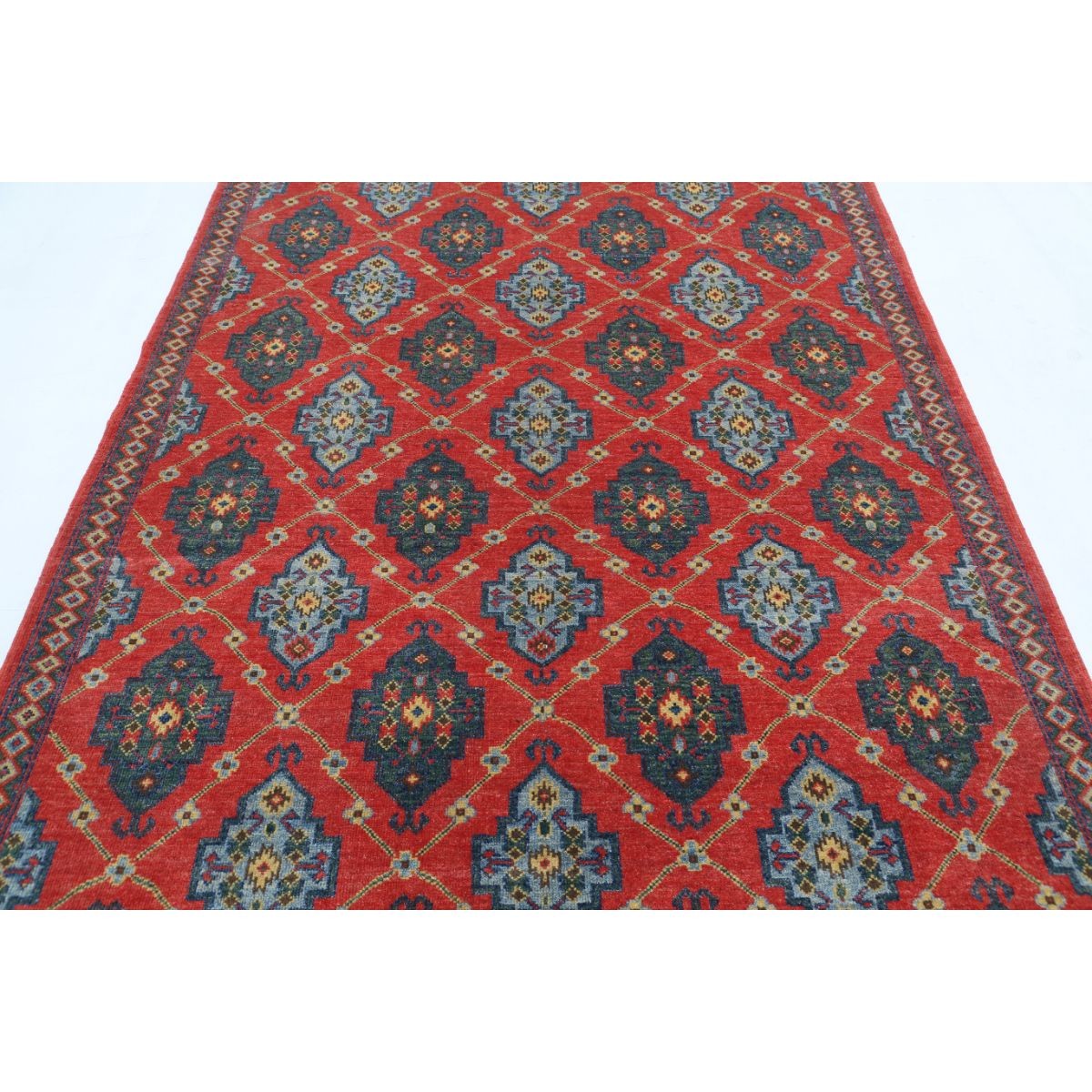 Revival 6x8 Handmade Double Knotted Washable Wool Rug - Colorful