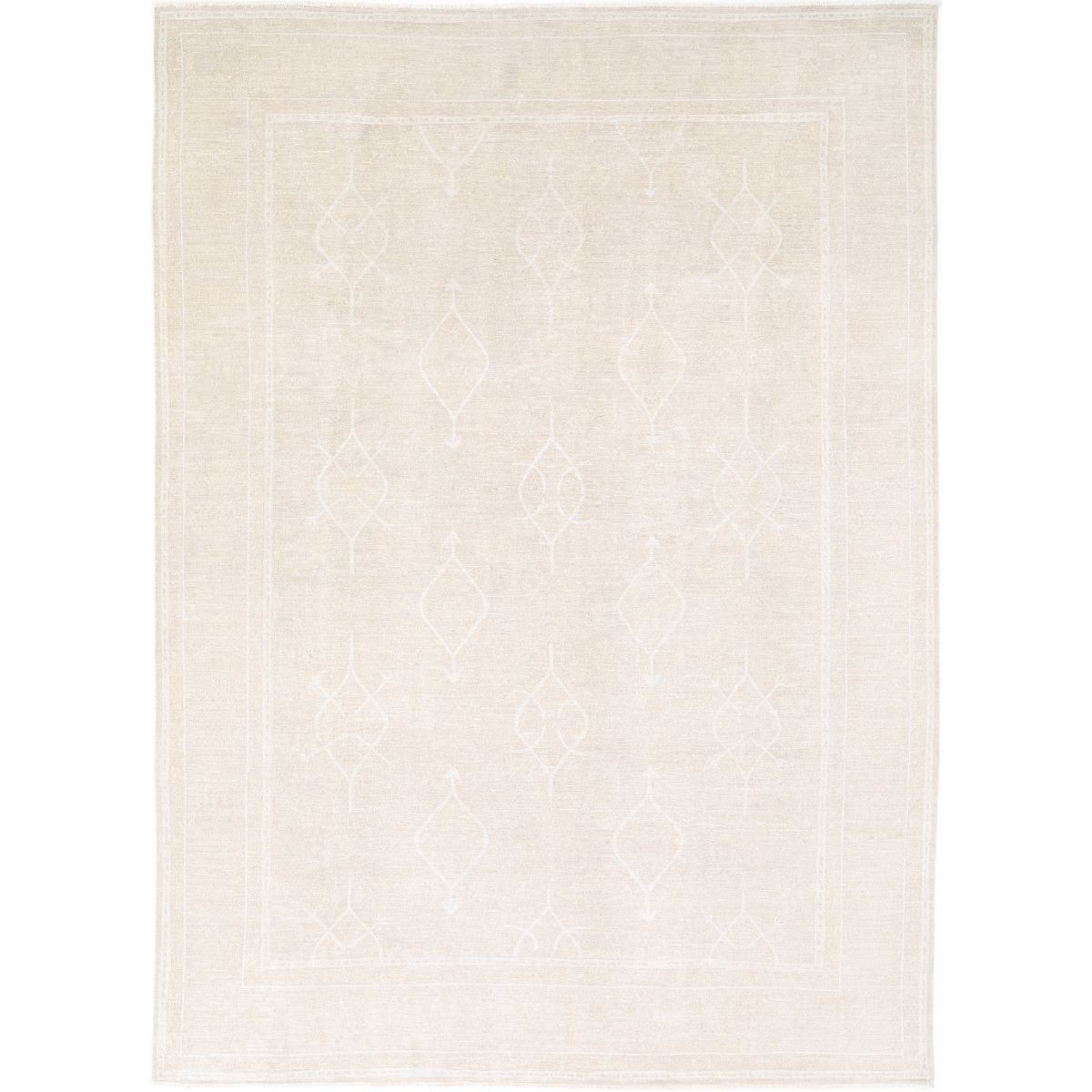 Serenity 8x11 Hand-Knotted Washable Wool Rug - Soft Hues