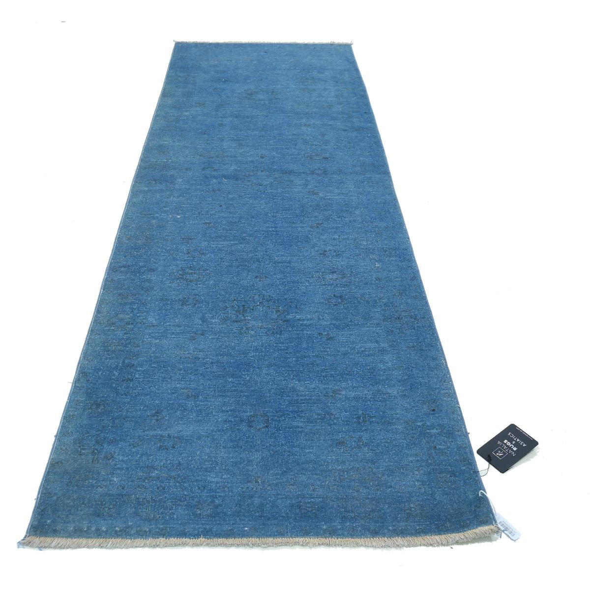 Overdye 3x10 Handmade Double Knotted Washable Wool Runner - Monochormatic