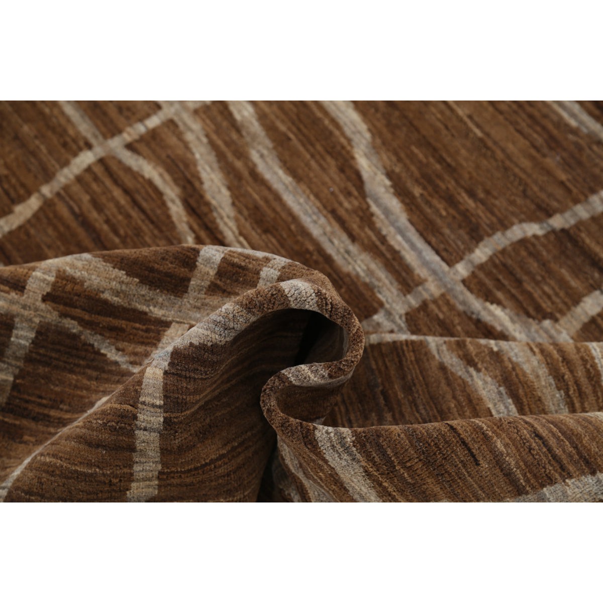 Modcar 5x6 Handmade Double Knotted Washable Wool Rug - Colorful