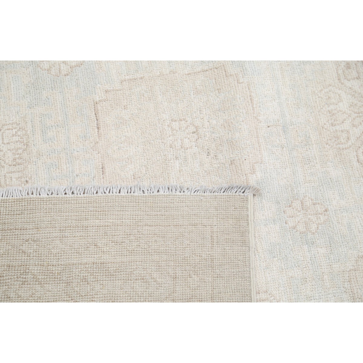 Khotan 18x25 Handmade Double Knotted Washable Wool Rug - Soft Hues