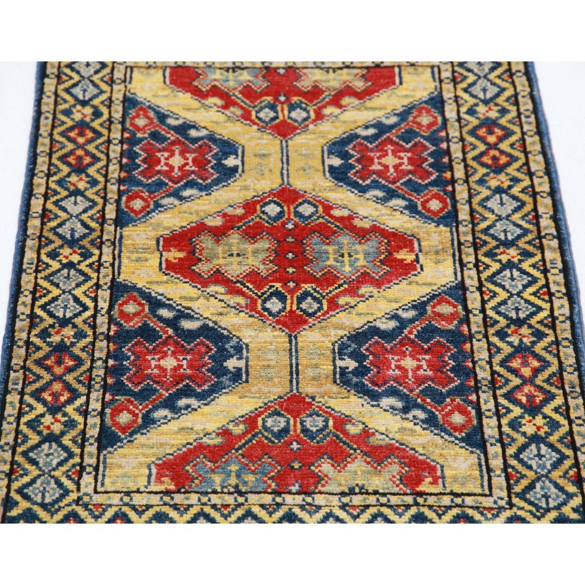 Revival 2x3 Handmade Double Knotted Washable Wool Rug - Colorful