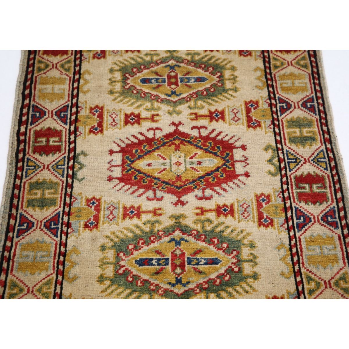 Revival 2x3 Handmade Double Knotted Washable Wool Rug - Colorful